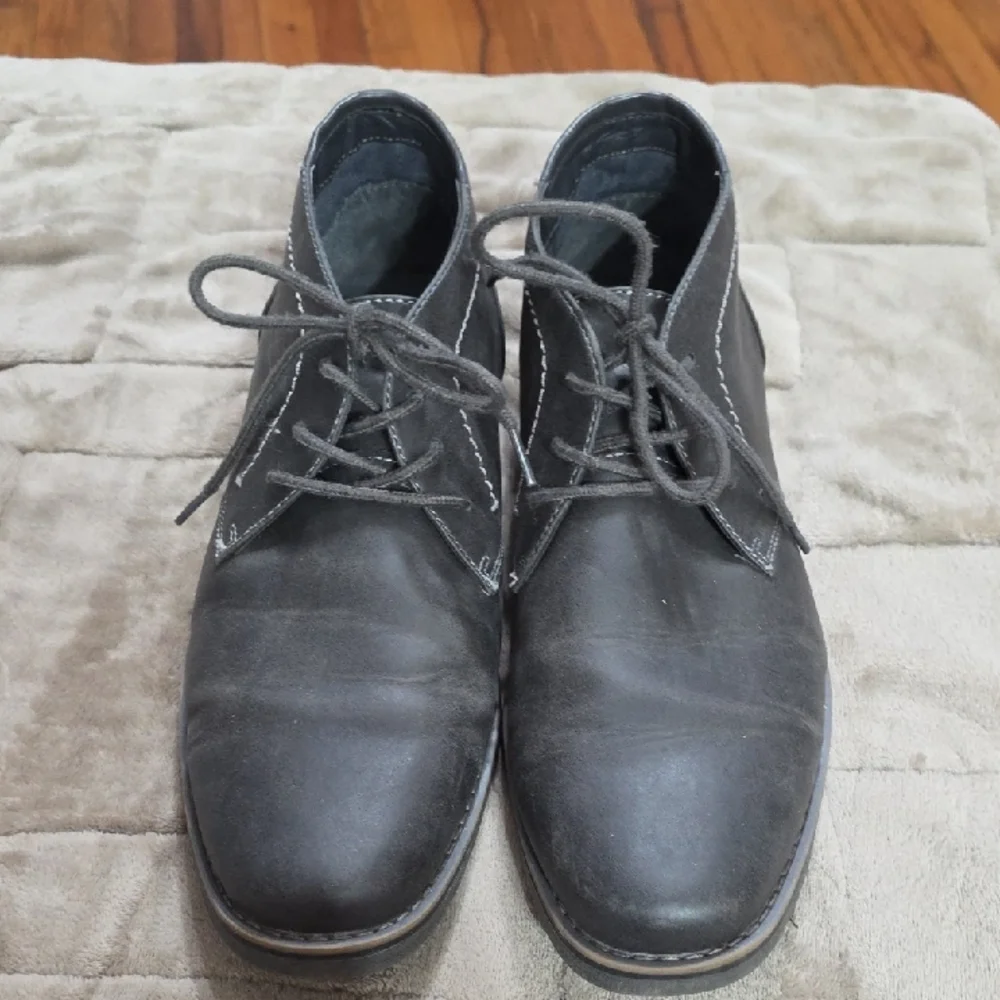 Sonoma Vitalize Ortholite Men's Chukka Boots Dark Gray Laces Casual Sz 11 EUC